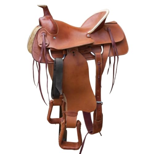 Amesbichler Reitsport Westernsattel High Country glatt braun 15" von Amesbichler Reitsport