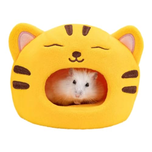 Amesor Hamsterhöhlenbett,Hamster-Baumwollbett | Tiger Design Hamsterhöhle | Entzückendes, waschbares, bequemes, stabiles Hamster-Warmbett für Kleintiere von Amesor