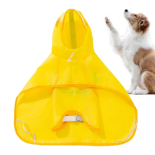 Amesor Regenmantel für Hunde, Hunde Regenmäntel | Welpe Regen Poncho Motor mit reflektierender Streifen,Verstellbare wasserdichte Hundehaube für kleine und mittlere Rassen im Freien im Freien im von Amesor