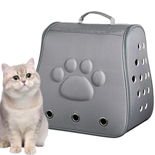 Amesor Transportbox für Katzen, Reisebox für Welpen,Tragetasche für tragbare Hunde - Weiche Haustier-Reisetasche, tragbare, Faltbare Haustier-Reisetasche für Hunde und Katzen von Amesor