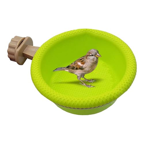 Amesor Vogeltränke, Vogeltränke für draußen, Wellensittichbad, Vogel-Schwimmbad-Spielzeug, Badewanne, Dusche, Wasserspender für kanarische Liebesvögel, Stieglitz von Amesor