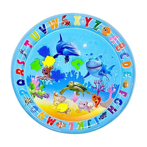 Sensorische Wasser-spielmatte Für Katzen, Wassermatte Katze, Wasser Bauch Zeitmatte, Sensor Wasser Spielmatte Für Katzen Im Sommer, Wasserspielmatte Feel Cool Komfort Für Haustier, Durchmesser 65CM von Amesor