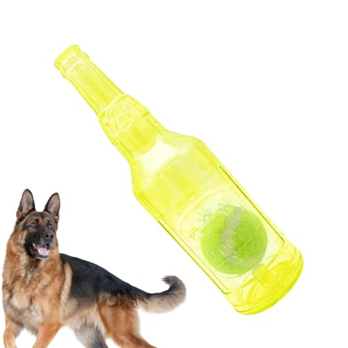 Wasserflasche Hundespielzeug, Zentric Crunchnplay Flaschenspielzeug, Flaschen Kauspielzeug Für Hunde, Ball In Flasche Hundespielzeug, Interaktives Spielzeug, Für Kleine, Mittelgroße, Große Hunde von Amesor