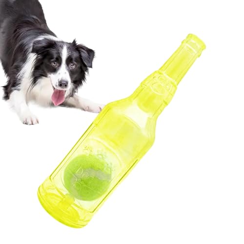 Wasserflasche Hundespielzeug, Zentric Crunchnplay Flaschenspielzeug, Flaschen Kauspielzeug Für Hunde, Ball In Flasche Hundespielzeug, Interaktives Spielzeug, Für Kleine, Mittelgroße, Große Hunde von Amesor