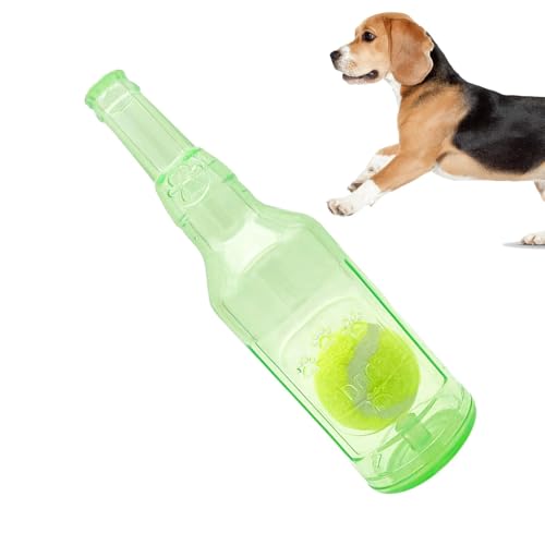 Wasserflasche Hundespielzeug, Zentric Crunchnplay Flaschenspielzeug, Flaschen Kauspielzeug Für Hunde, Ball In Flasche Hundespielzeug, Interaktives Spielzeug, Für Kleine, Mittelgroße, Große Hunde von Amesor