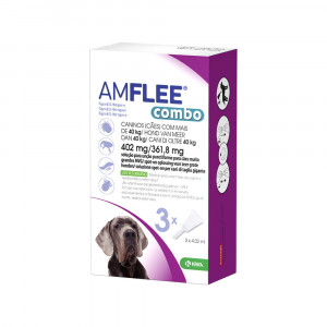 Amflee Combo Spot-On 402 mg Hund XL 40+ kg 2 x 3 Pipetten von Amflee