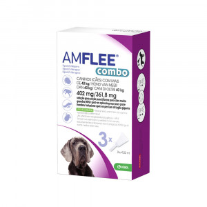 Amflee Combo Spot-On 402 mg Hund XL 40+ kg 4 x 3 Pipetten von Amflee