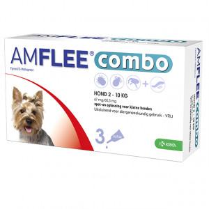 Amflee Combo Spot-On 67 mg Hund S 2 - 10 kg 2 x 3 Pipetten von Amflee