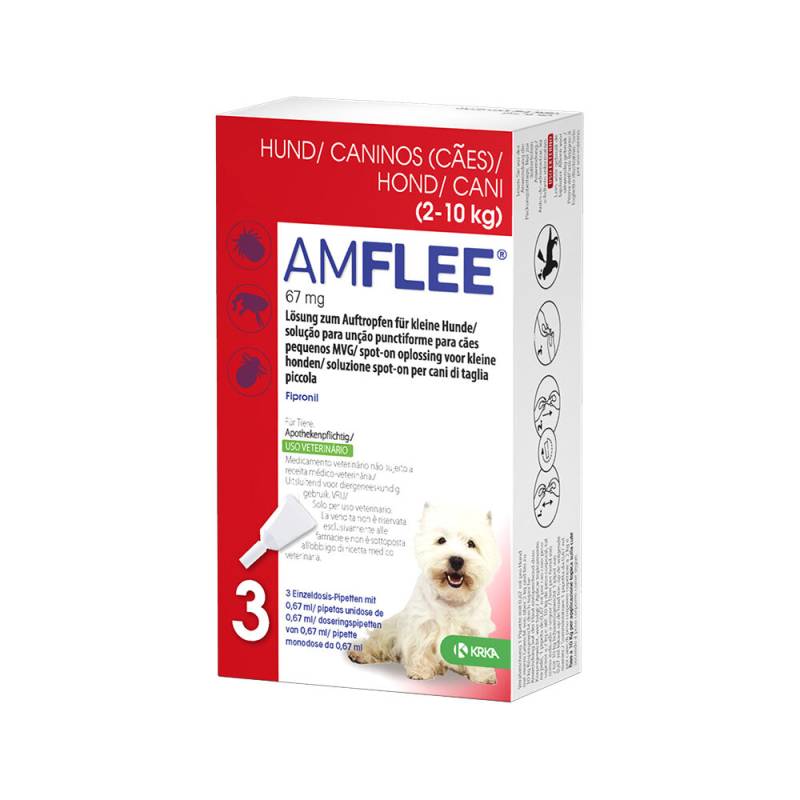 Amflee Combo Spot-on Hund 402 mg - mehr als 40 kg - 3 Pipetten von Amflee