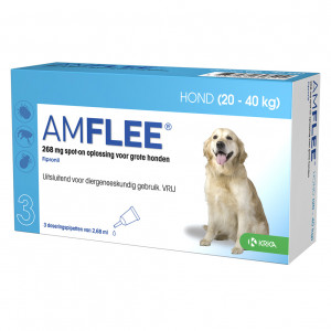 Amflee Spot-On (268 mg) Hund L (20 - 40 kg) 3 Pipetten von Amflee