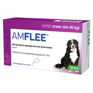 Amflee Spot-On (402 mg) Hund XL (40+ kg) 3 x 3 Pipetten von Amflee