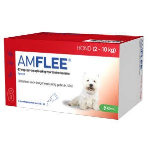 Amflee Spot-On (67 mg) Hund S (2 - 10 kg) 2 x 3 Pipetten von Amflee