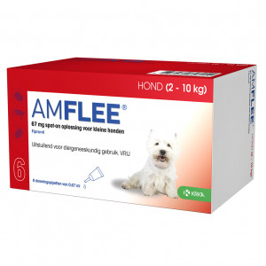 Amflee Spot-On (67 mg) Hund S (2 - 10 kg) 4 x 3 Pipetten von Amflee