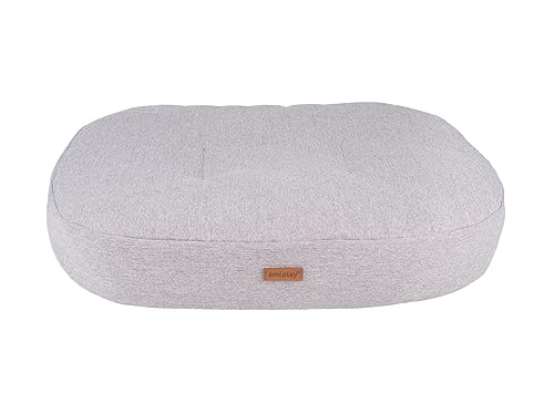 Amiplay Hundematratze,Katzenmatratze Oval MONTANA (M 61 [x] x 52 [y] x 9 [h] cm, Beige) von Amiplay