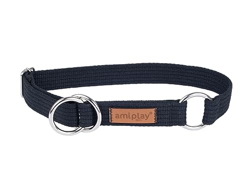 Amiplay Schlupfhalsband Hund - Zughalsband für Hunde mit Stopp, Aus Durable Cotton, Ideal für Kleine und große Hunde von Amiplay