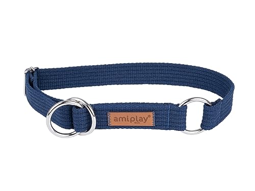 Amiplay Schlupfhalsband Hund - Zughalsband für Hunde mit Stopp, Aus Durable Cotton, Ideal für Kleine und große Hunde von Amiplay