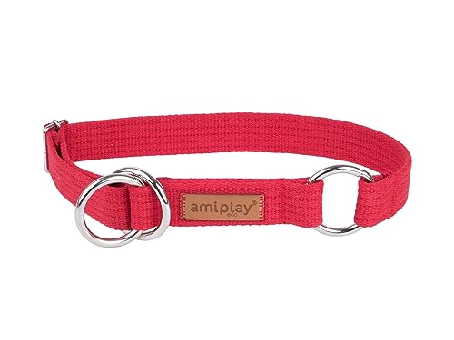 Amiplay Schlupfhalsband Hund - Zughalsband für Hunde mit Stopp, Aus Durable Cotton, Ideal für Kleine und große Hunde von Amiplay