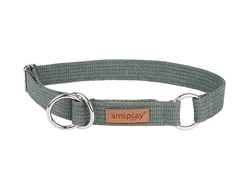 Amiplay Schlupfhalsband Hund - Zughalsband für Hunde mit Stopp, Aus Durable Cotton, Ideal für Kleine und große Hunde von Amiplay