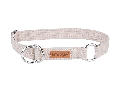 Amiplay Schlupfhalsband Hund - Zughalsband für Hunde mit Stopp, Aus Durable Cotton, Ideal für Kleine und große Hunde von Amiplay