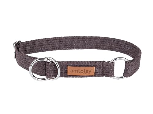 Amiplay Schlupfhalsband Hund - Zughalsband für Hunde mit Stopp, Aus Durable Cotton, Ideal für Kleine und große Hunde von Amiplay