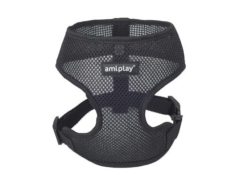 Amiplay Verstellbares Hunde Brustgeschirr Scout AIR - Ergonomisches Hundegeschirr für kleine, mittelgroße und große Hunde -Atmungsaktives Sicherheitsgeschirr, Ideal für Lange Spaziergänge und Training von Amiplay