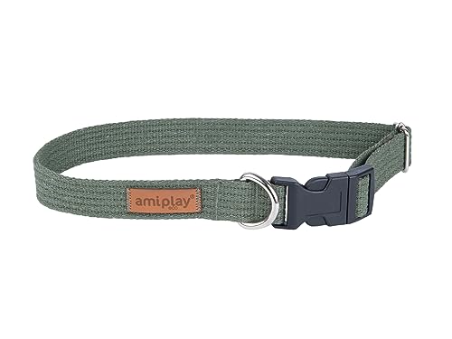 Amiplay Verstellbares Hundehalsband Cotton - Stufenlos Anpassbares Halsband für Hunde von Amiplay