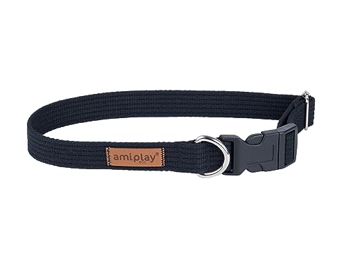 Amiplay Verstellbares Hundehalsband Cotton - Stufenlos Anpassbares Halsband für Hunde von Amiplay