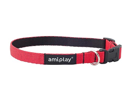 Amiplay Verstellbares Hundehalsband Twist, Große Hunde Halsband, Wetterbeständig, Stufenlos Verstellbar, Langlebig und Modisch, Ideal für Stadtspaziergänge und Lange Wanderungen von Amiplay