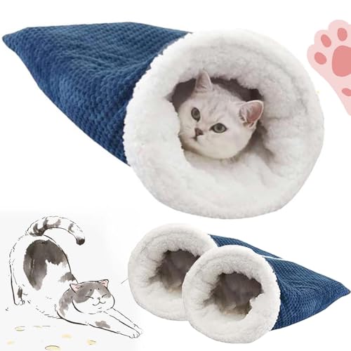 Amiweny Katzenschlafsack, Katzen Schlafsack, Cat Sleeping Bag, Cat Winter Sleeping Bag, Sleeping Bag Cat, Schlafsack Katze, Schlafsack Für Katzen,Katzenschlafsack Für Große Katzen (2PCS) von Amiweny