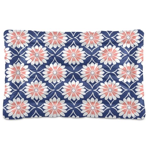 Amooorous Haustierbett, flach, geometrisches Muster, Rosettenmuster, waschbar, weich, bequem, rutschfeste Unterseite, Hundekäfig-Matte für mittelgroße und große Hunde, 91,4 x 61 cm Amooorous Haustierbett, flach, geometrisches Muster, Rosettenmuster, waschbar, weich, bequem, rutschfeste Unterseite, Hundekäfig-Matte für mittelgroße und große Hunde, 91,4 x 61 cm von Amooorous