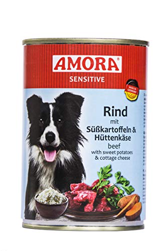 Amora Dog Sensitive getreidefrei Rind & Süßkartoffel 800g (Menge: 6 je Bestelleinheit) von Amora