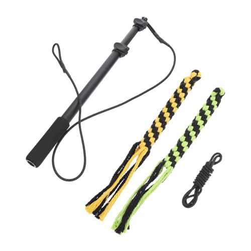 Amosfun 1 Satz Teleskopischer Hundeteaser Hundestange Hund Erweiterbarer Teaser Trainingsstab-Stick Kauspielzeug Für Hunde Seilzug Pole Trainingsseil Leichte Aluminiumlegierung Die Katze von Amosfun