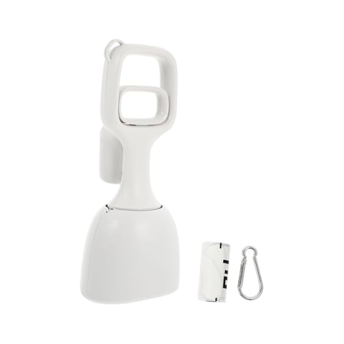 Amosfun 1 Satz Toilette Werkzeug Abfallbeutel Hundekot Outdoor- Hundeschaufel Tierabfälle Abholen Hundekotbeseitigung Outdoor-tierstreu-Clip Poop-Schaufel Haustierkotsammler Weiß von Amosfun