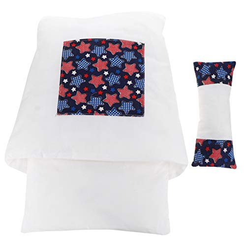 Amosfun 1 Set von japanischem Stil Katzenschlafsack Katzenhöhle Bett Winter abnehmbar Warm Kätzchen Schlafbett mit Kissen (Rot Blau L) von Amosfun