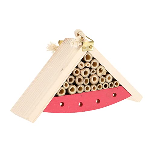 Amosfun 1 Stück hölzernes Insektennest insektenhäuser insektenhitel Bienenunterkunft Holzbehausung für Bienen Bienenhäuser für den Garten Insektenhaus hängendes Kabine Hanfseil Rosa Amosfun 1 Stück hölzernes Insektennest insektenhäuser insektenhitel Bienenunterkunft Holzbehausung für Bienen Bienenhäuser für den Garten Insektenhaus hängendes Kabine Hanfseil Rosa von Amosfun