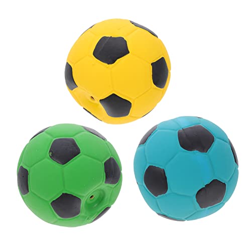 Amosfun 12 STK Haustier Spielzeug Fußball Fussball Zubehör Fußball Zubehör Spielzeug Für Haustiere Hundekauen Bälle Für Hunde Hundefußball Welpenspielzeug Für Den Haushalt Hundespielzeug von Amosfun