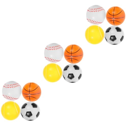 Amosfun 12 interaktives Spielzeug outdoorspielzeug Fußballspielzeug Stich plüsch Kauspielzeug Basketballspielzeug Hundespielzeugball Hundeball trainieren kauen Hüpfender Ball Lipgloss von Amosfun