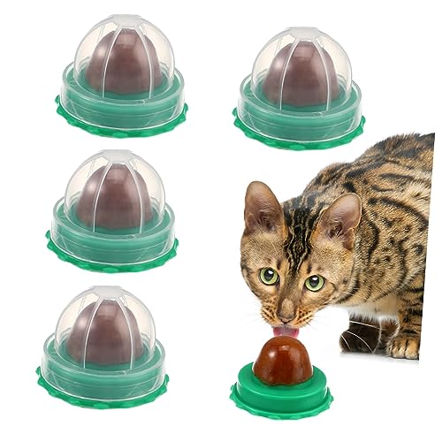 Amosfun 15 STK Katze Süßigkeiten Lecken Lecken Spaß Katzenspielzeug Kätzchen Behandelt Haustierspielzeug Katzenminze Ball Spielzeug Katzenlecker Energiespielzeug Für Katzen Gelatine Sauber von Amosfun