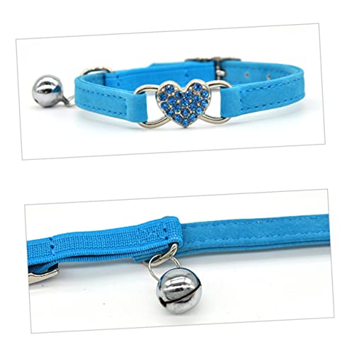 Amosfun 1Stk Welpenhalsband Katzen-Bling-Halsband Bling zubehör verstellbare Welpenhalsbänder für Katzenkette aus verstellbares Katzenhalsband Haustier Halskette Kettenblatt von Amosfun