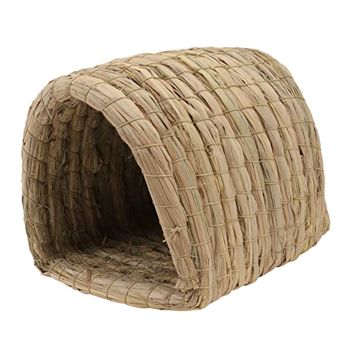 Amosfun 1stk Hamster-Gras-Nest-Tunnel Hamsterkoffer Gewebter Hamsterunterstand Kauspielzeug Für Hamster Grastunnel Spielzeug Mini-Tunnel Für Haustiere Gras Vogelhaus Stroh Bettwäsche von Amosfun