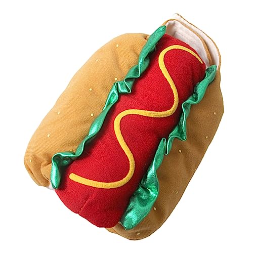 Amosfun 2 STK Verwandlungskostüm Für Haustiere Große Hundegeschenke Hot-Dog-kostüm Für Haustiere Hunde-Weihnachts-Outfit Katzen-weihnachtsoutfit Klein Polyester Chihuahua Großer Hund von Amosfun