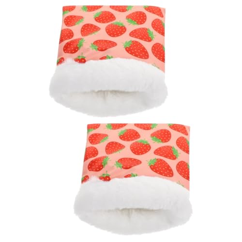 Amosfun 2St Schlafsack für Hamster Kuschelsack Igeltasche haustierbett pet Bed winterschlafsack plüschtier Baby Schlafbett für Haustiere Hamsterversteck Meerschweinchen Hase von Amosfun