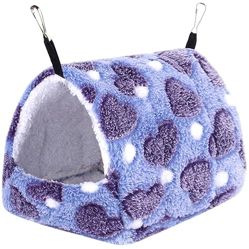 Amosfun 2st Hängematte Für Hamster Hängemattenkäfig Zubehör Winterwarmes Hamsterbett Schlafendes Igelkäfig Aus Fleece Zwerghamster Hängematte Kleines Haustier Wurf Flanell Baumwolle von Amosfun