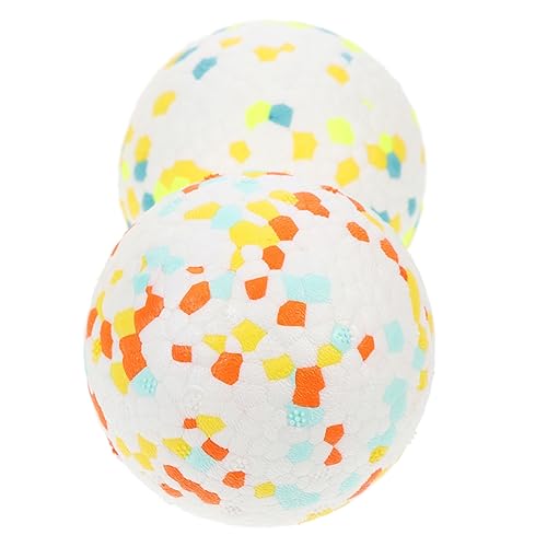 Amosfun 2st Hundespielzeugball Kauspielzeug Für Welpen Gummiball-beißspielzeug Beißball Für Hunde Kleiner Hundeball Kauspielzeug Für Hunde Aus Latex Welpenball E-TPU Der Hund Leicht von Amosfun