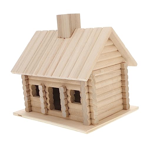 Amosfun 2st Vogelhaus Aus Holz Malset Vogelhaus Bastelset Wohnkultur Vogelhäuschen Basteln Gartenschmuck Dekoratives Vogelhaus Gartendekoration Werkzeuge Machen Kind Hölzern Der Vogel von Amosfun