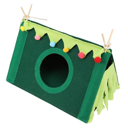 Amosfun 3 Stk Hamsternest Vogel Zelthaus Haustier Zelt Höhle Haustier Verstecktes Spielzeug Hamsterversteck Weihnachtskatzenhaus Kleintierlebensraum Bettauskleidungen Winter Filzstoff von Amosfun