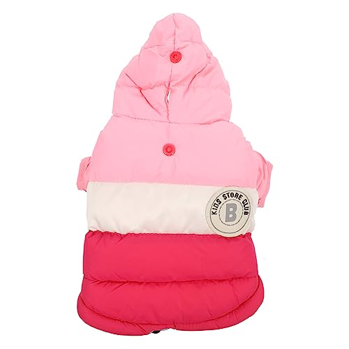 Amosfun 3 STK Haustier-Baumwollkleidung Winterweste Für Haustiere Winter-Hunde-Hoodie Katze Warme Weste Winter-Haustier-Outfit Katze Winterjacke Hundeparka Baumwolle Hase Einteilige Hose von Amosfun