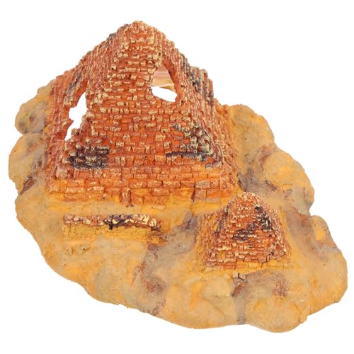 Amosfun 3St Eidechsen-Versteckloch Schlangenpyramide Aquarium Versteck Höhle glasbehälter deko Terrarium deko Reptilienboden Dekorationen für Aquarien Terrarium Landschaftsbau Pyramide von Amosfun