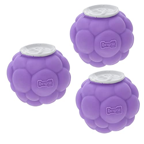 Amosfun 3St Hundespielzeugball interaktives hundespielzeug Interactive Dog Toys schöner Hund Quietschendes Hundespielzeug Spielzeug reinigen Spielzeug für Haustiere Hundeball aus Latex von Amosfun