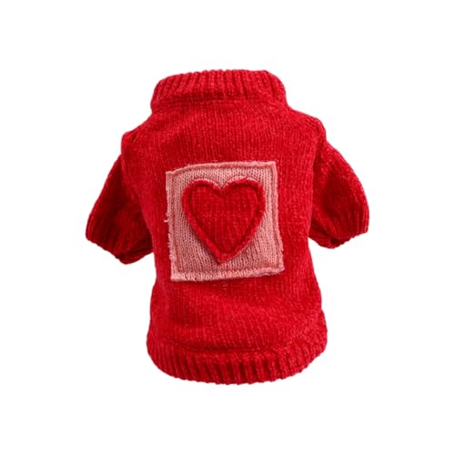 Amosfun 3St Winterkleidung Strickoberbekleidung für Welpen hundemantel welpen Pullover Strickkleidung Welpen-Outfits Kleidung Winterkostüm für Haustiere Hündchen Zuckerwürfel von Amosfun